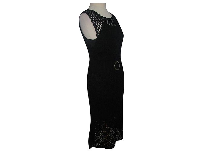 Karen Millen Häkelkleid Schwarz - Ansicht 2