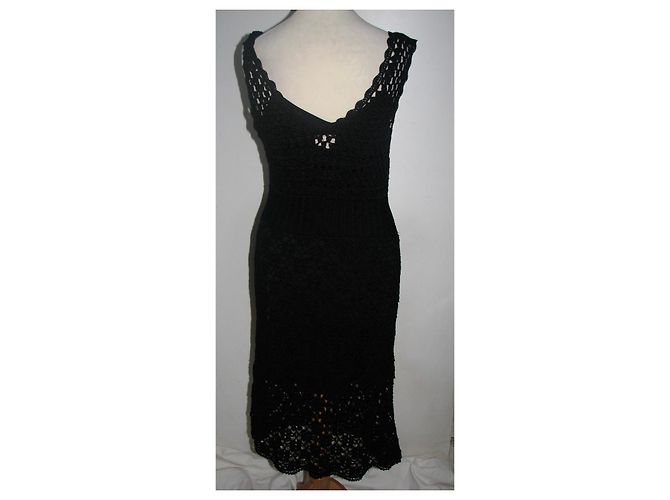 Karen Millen Häkelkleid Schwarz - Ansicht 3