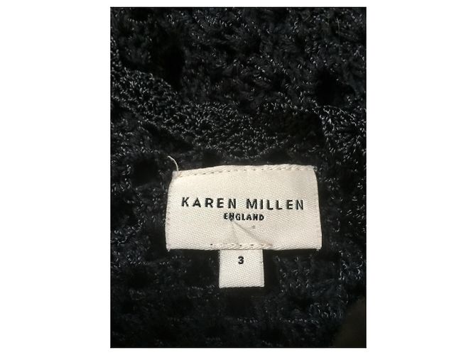 Karen Millen Häkelkleid Schwarz - Ansicht 4