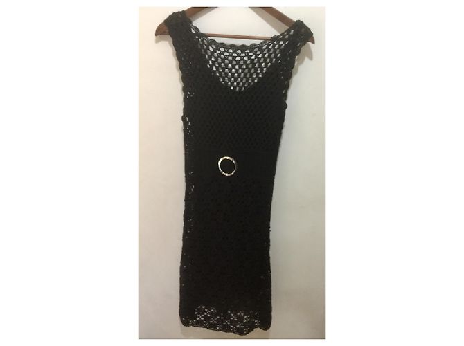Karen Millen Häkelkleid Schwarz - Ansicht 5