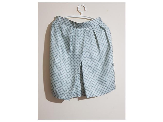 Falda de seda Fabiana Filippi Verde Multicolor - vista 3
