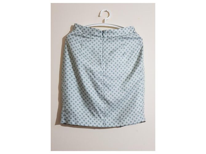 Falda de seda Fabiana Filippi Verde Multicolor - vista 4