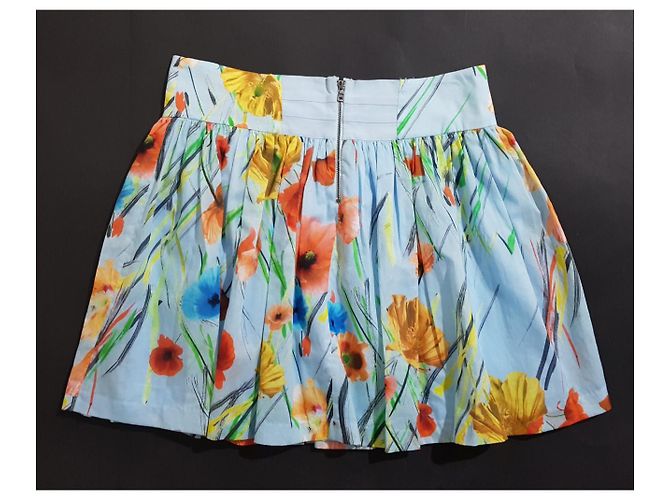 Falda de flores Alice + Olivia de algodón Multicolor - vista 2
