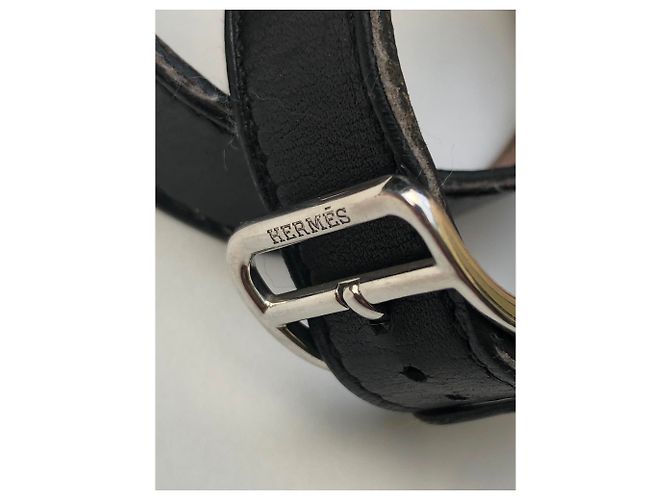 Hermès Hermes Cape Cod lined Tower Watch Black Silvery - view 14