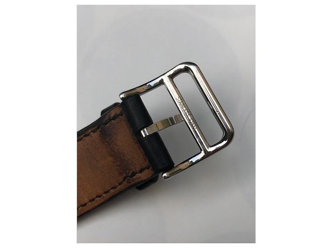Hermès Hermes Cape Cod lined Tower Watch Black Silvery - view 2