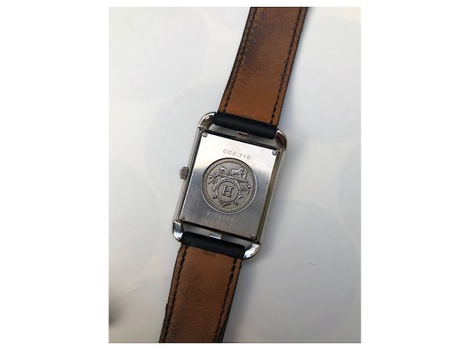Hermès Hermes Cape Cod lined Tower Watch Black Silvery - view 6