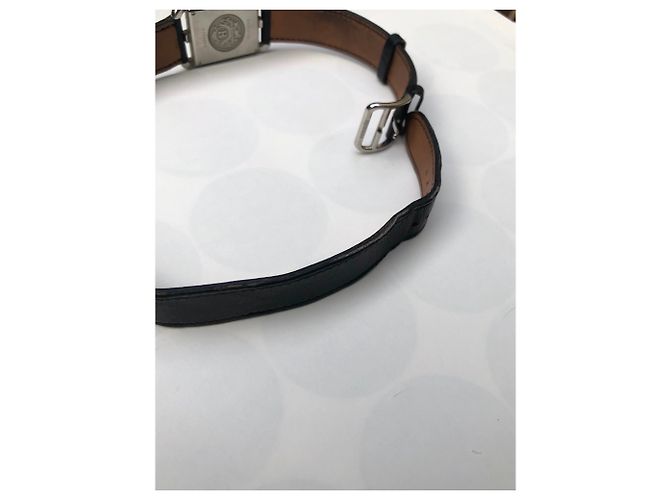 Hermès Hermes Cape Cod lined Tower Watch Black Silvery - view 9