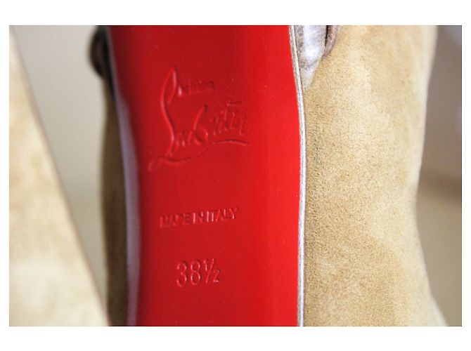 Christian Louboutin Step N Roll 140 Marrone chiaro Caramello - vista 11