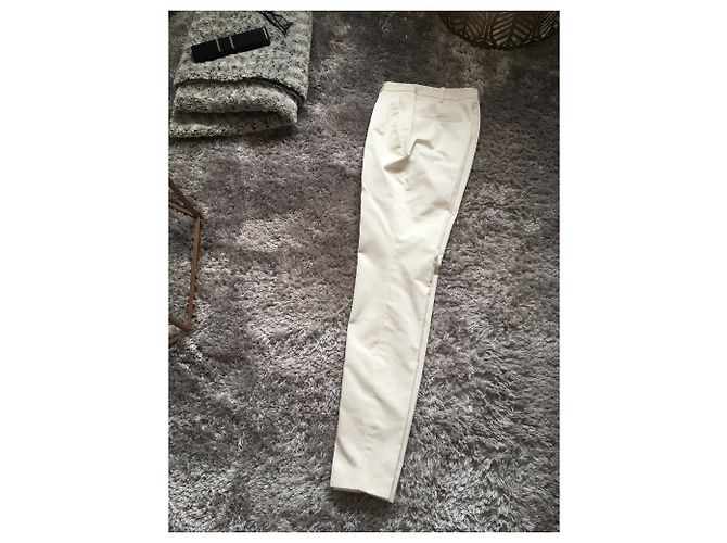Pantalones Barbara Bui de algodón crema - vista 3