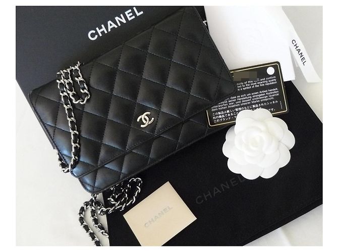 Wallet On Chain Chanel WOC Wallet auf Kette Schwarz - Ansicht 8