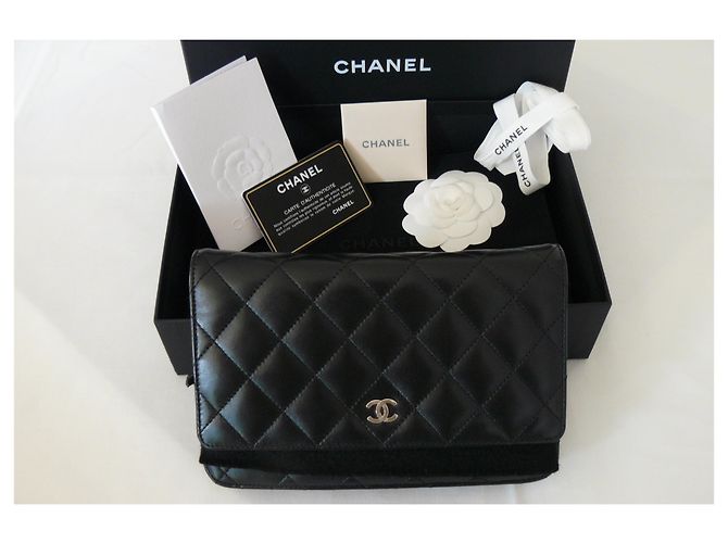 Wallet On Chain Chanel WOC Wallet auf Kette Schwarz - Ansicht 3
