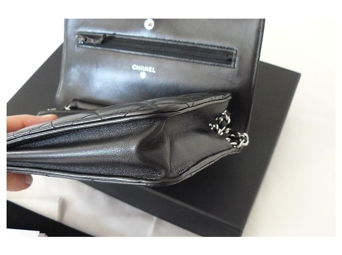 Wallet On Chain Chanel WOC Wallet auf Kette Schwarz - Ansicht 4