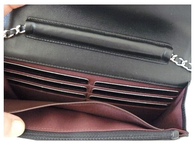 Wallet On Chain Chanel WOC Wallet auf Kette Schwarz - Ansicht 5