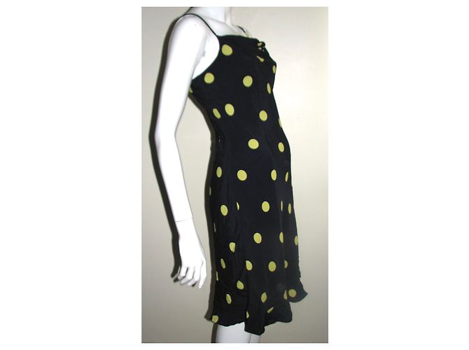 Abito a pois Joseph Ribkoff Blu Scuro e Giallo Blu navy - vista 3