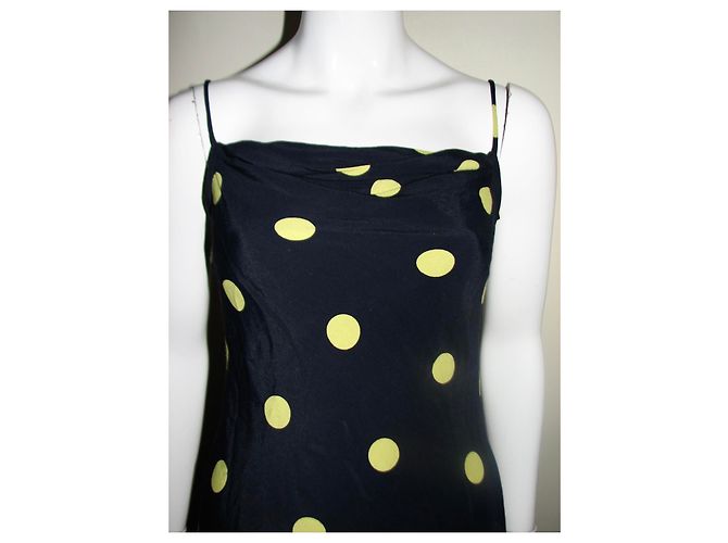 Abito a pois Joseph Ribkoff Blu Scuro e Giallo Blu navy - vista 4