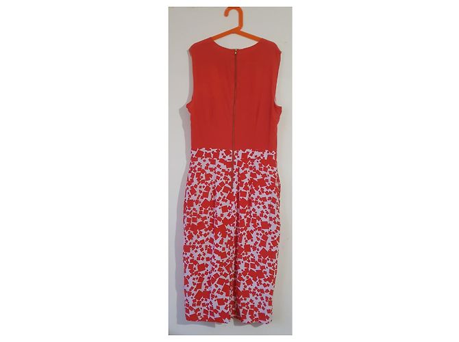 By Malene Birger Seidenkleid Orange Weiß - Ansicht 3