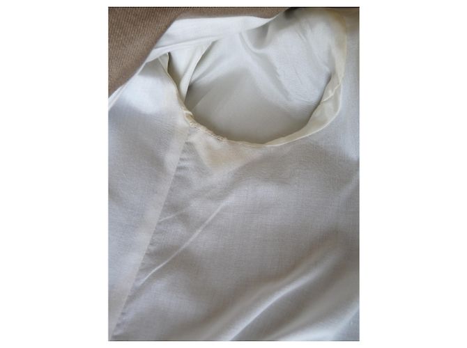 Abrigo de lino Tara Jarmon beige - vista 7