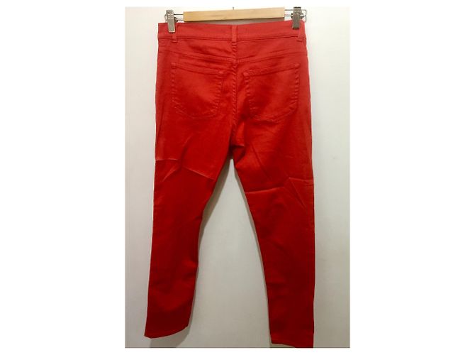 Vaqueros rectos rojos elásticos The Kooples Roja - vista 2