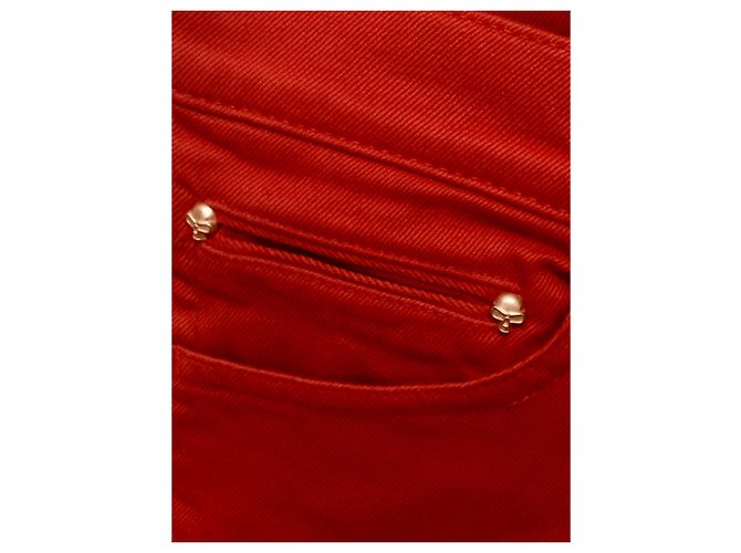 Vaqueros rectos rojos elásticos The Kooples Roja - vista 4