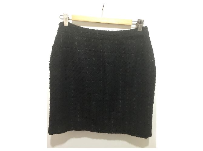 Falda de bouclé negra Clements Ribeiro Negro - vista 3