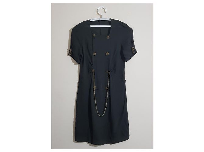 Vestido Maje de seda verde - vista 3