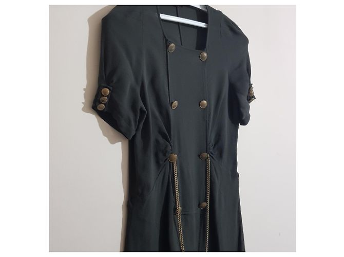 Vestido Maje de seda verde - vista 4