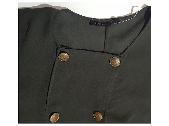 Vestido Maje de seda verde - vista 6