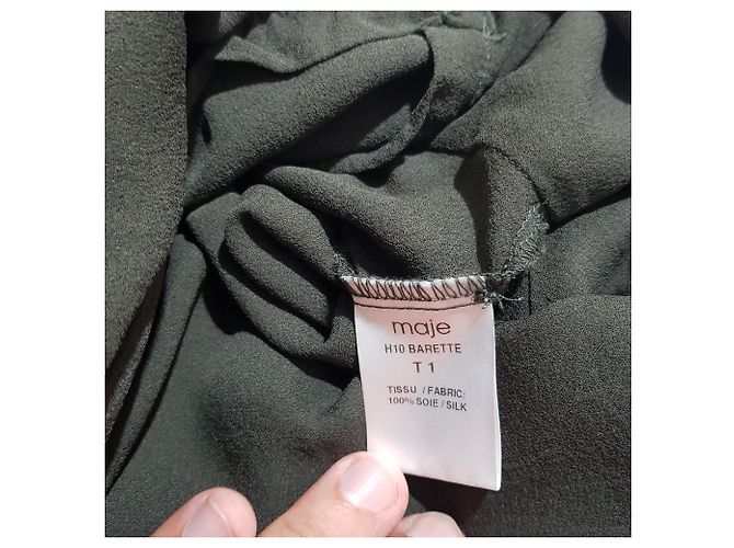 Vestido Maje de seda verde - vista 7