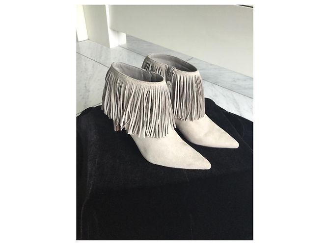 Sam Edelman Kandice botas con flecos grises. - vista 2