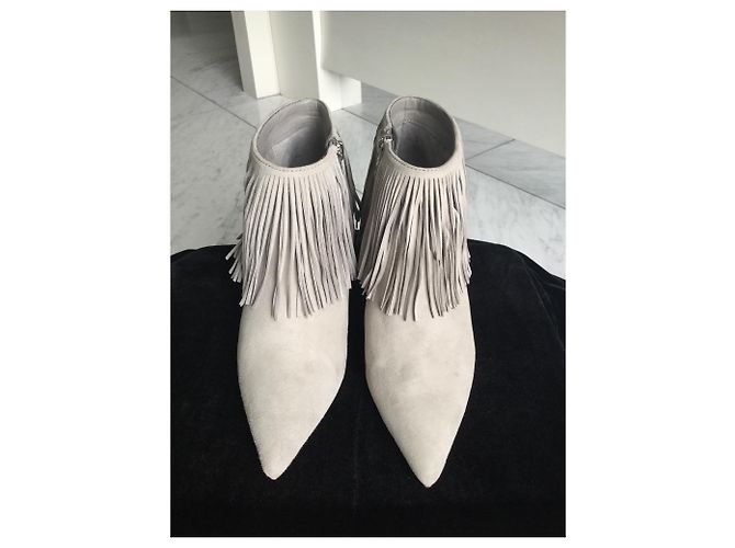 Sam Edelman Kandice botas con flecos grises. - vista 3