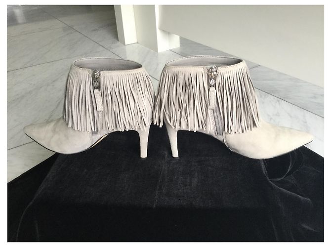 Sam Edelman Kandice botas con flecos grises. - vista 4
