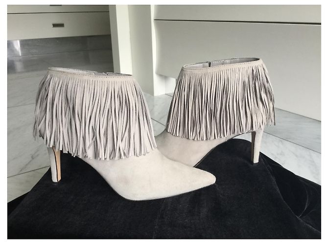 Sam Edelman Kandice botas con flecos grises. - vista 5
