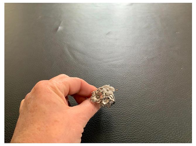 Autre Marque Anello in oro bianco e diamanti - vista 5
