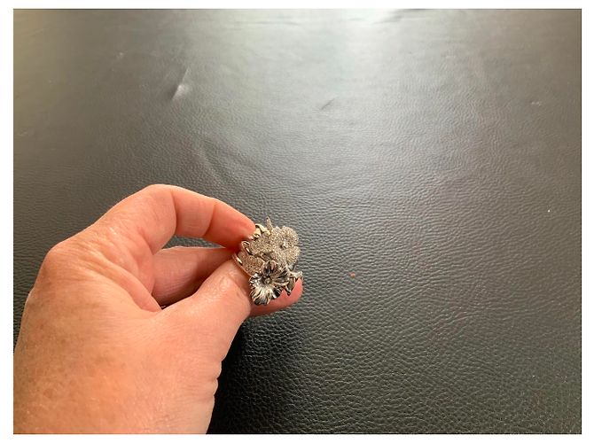 Autre Marque Anello in oro bianco e diamanti - vista 6