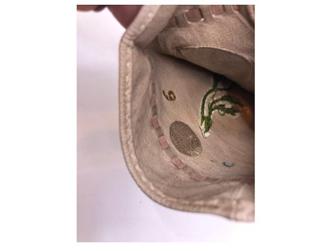 Luvas Hermès de couro creme - vista 5