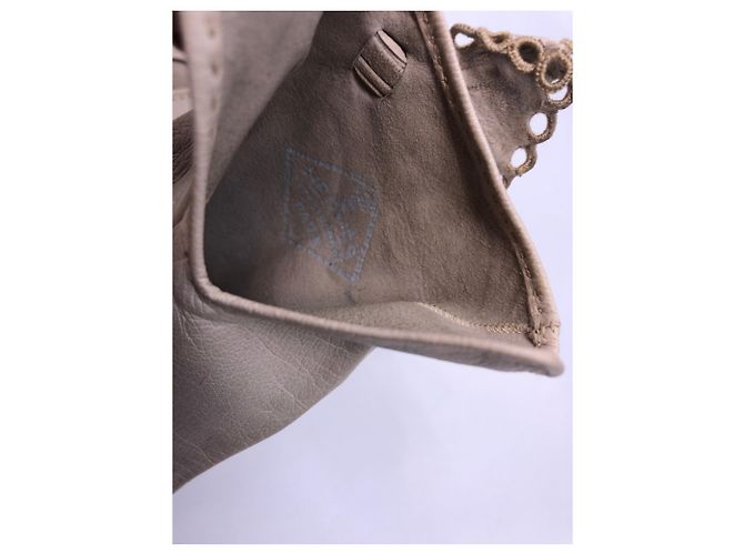 Luvas de couro Hermès Creme - vista 5