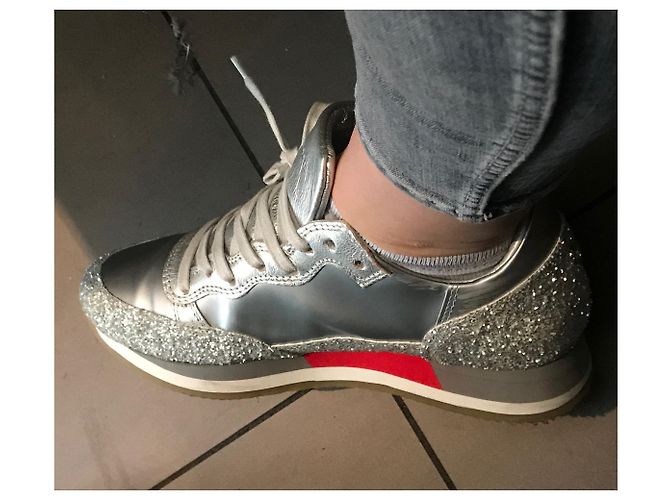 Philippe Model Philippe PARADIS Sneaker grau Synthetik - Ansicht 3
