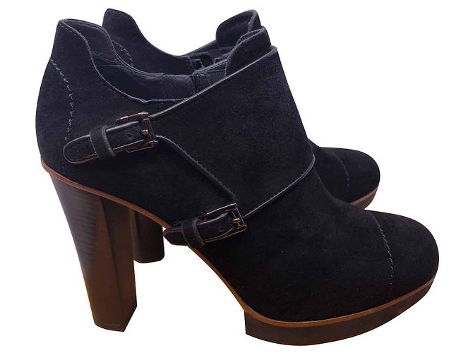 Tod's Stiefeletten aus Samtleder Schwarz Größe 37 - Ansicht 2
