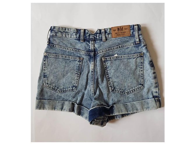 Autre Marque Mini shorts in denim blu River Island - vista 2