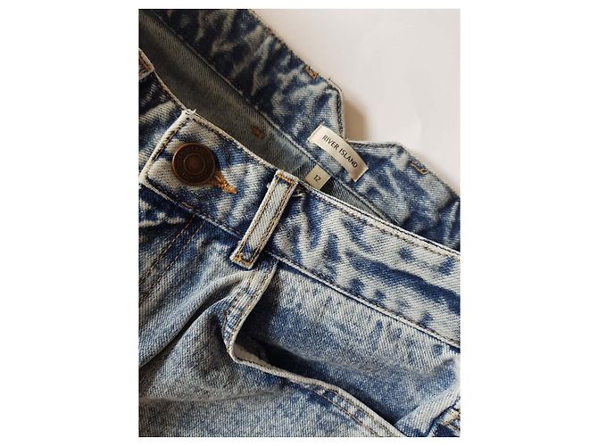 Autre Marque Mini shorts in denim blu River Island - vista 3