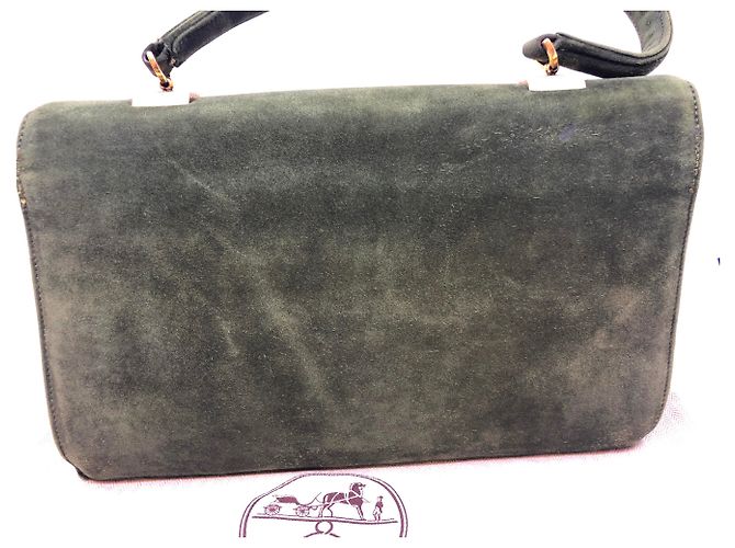 Hermès Vintage Tasche Olivgrün - Ansicht 4
