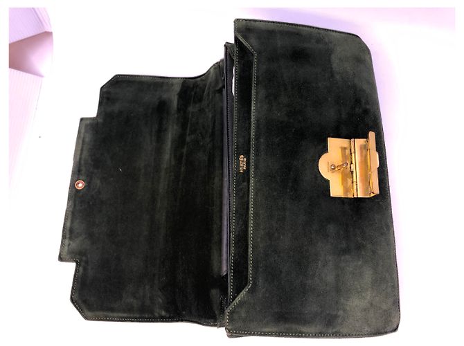 Hermès Vintage Tasche Olivgrün - Ansicht 9