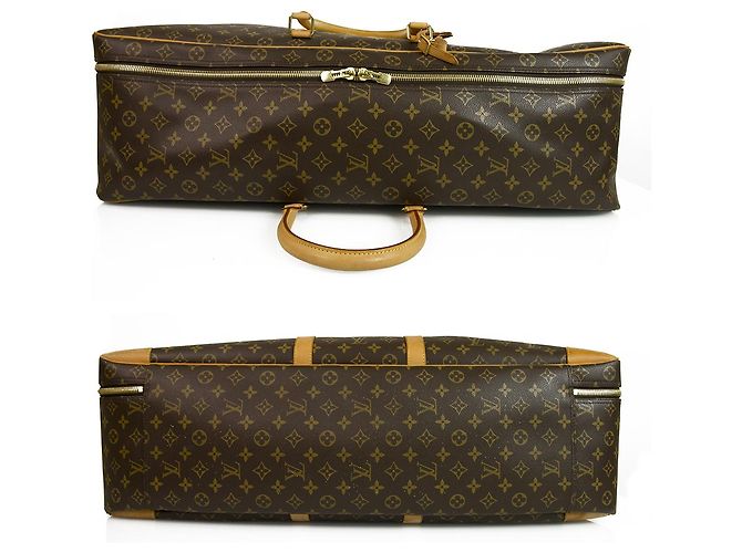 Louis Vuitton Sirius 70 Monogram Canvas & Leather suitcase - viaggio bagagli morbido Marrone - vista 3
