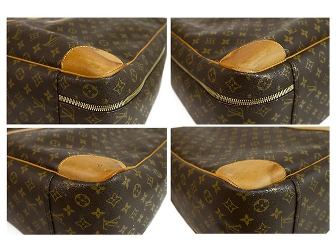 Louis Vuitton Sirius 70 Monogram Canvas & Leather suitcase - viaggio bagagli morbido Marrone - vista 4