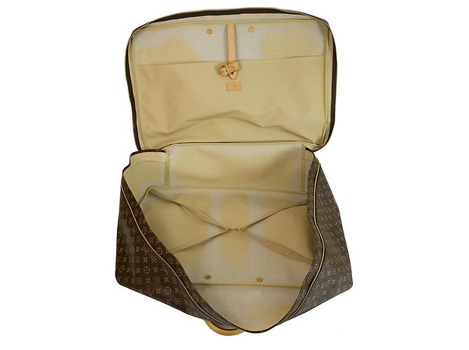 Louis Vuitton Sirius 70 Monogram Canvas & Leather suitcase - viaggio bagagli morbido Marrone - vista 8