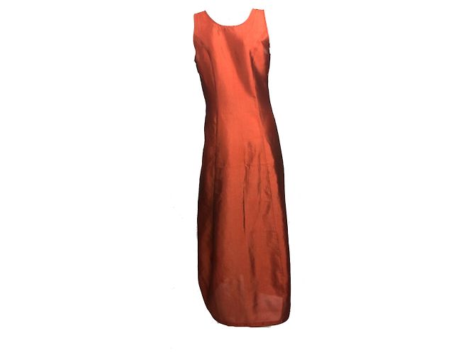 René Lezard Maxi cocoon silk dress - view 2