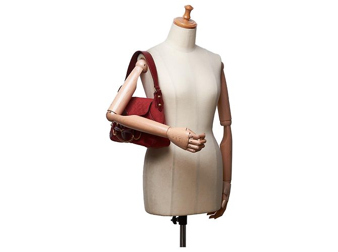 Tracolla Gucci Red GG Canvas Horsebit - vista 10