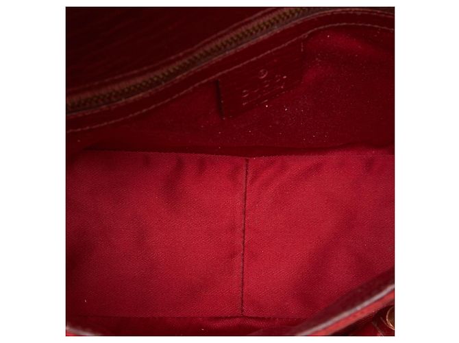 Tracolla Gucci Red GG Canvas Horsebit - vista 5