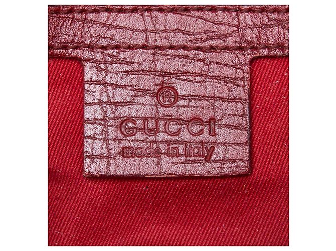 Tracolla Gucci Red GG Canvas Horsebit - vista 6
