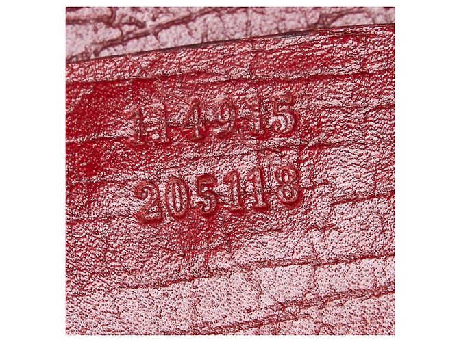 Tracolla Gucci Red GG Canvas Horsebit - vista 7